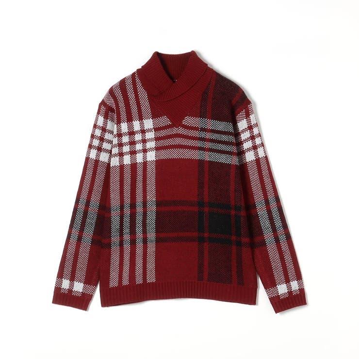 【WEB限定】7ＧＧ ビッグチェックショールカラーニット | NICOLE | 詳細画像15 