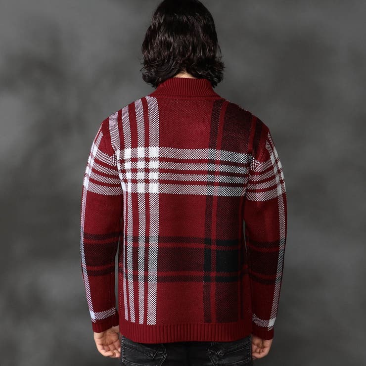 【WEB限定】7ＧＧ ビッグチェックショールカラーニット | NICOLE | 詳細画像6 