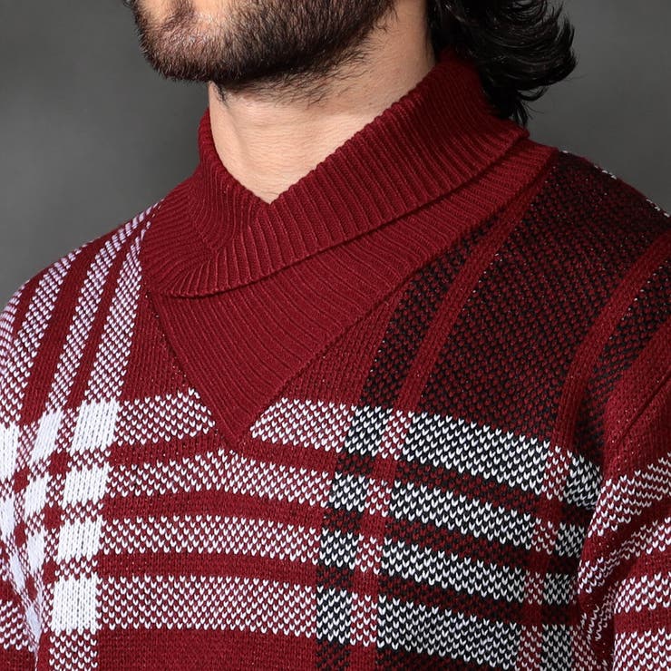 【WEB限定】7ＧＧ ビッグチェックショールカラーニット | NICOLE | 詳細画像8 