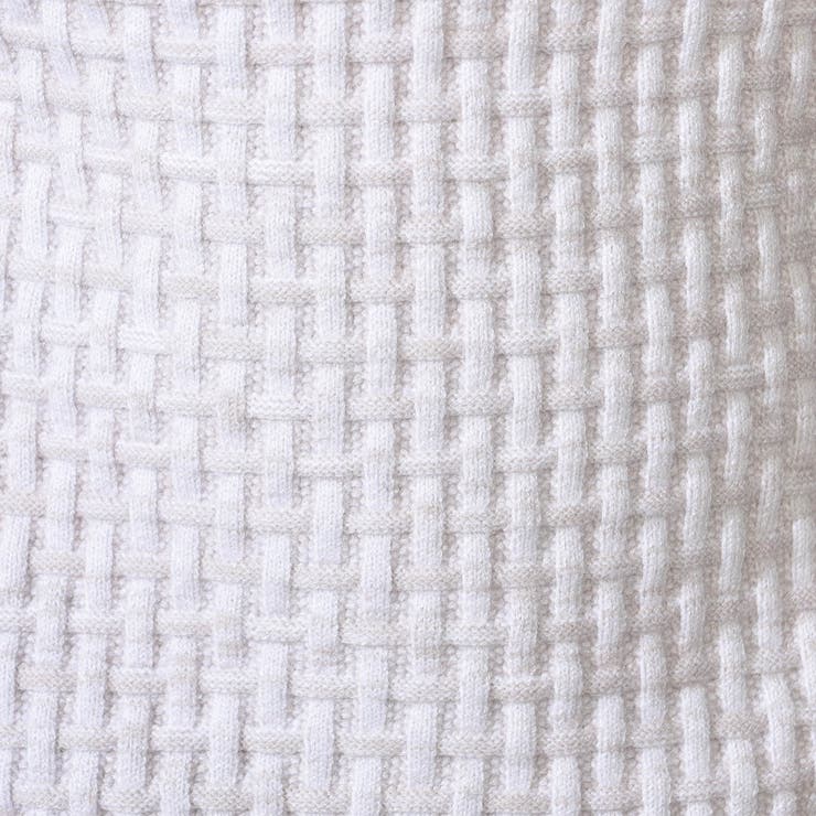 【WEB限定】１２ＧＧ バスケット柄アフガンネックニット | NICOLE | 詳細画像18 