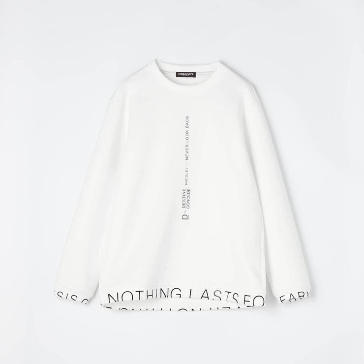 ダンボールニットロゴプリントクルーネックプルオーバー | NICOLE | 詳細画像2 