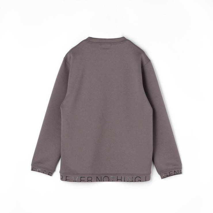 ダンボールニットロゴプリントクルーネックプルオーバー | NICOLE | 詳細画像4 