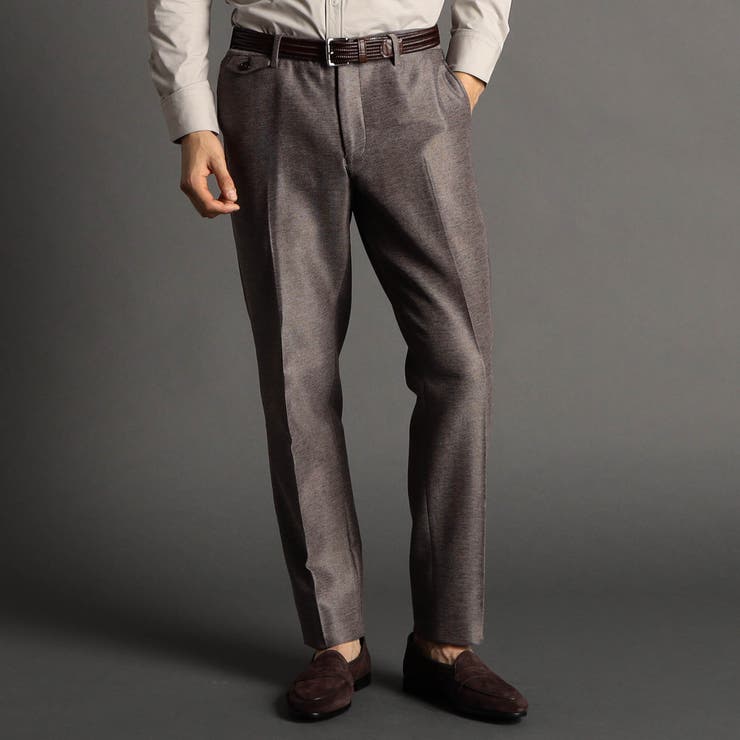 18ベージュ | 尾州カラミ セットアップパンツ | NICOLE