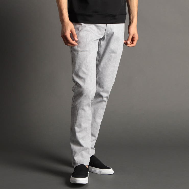 19ライトグレー | スノーデニム テーパードパンツ | NICOLE