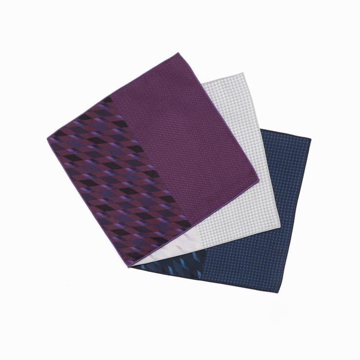 ダイヤ/千鳥 ポケットチーフ | NICOLE | 詳細画像6 