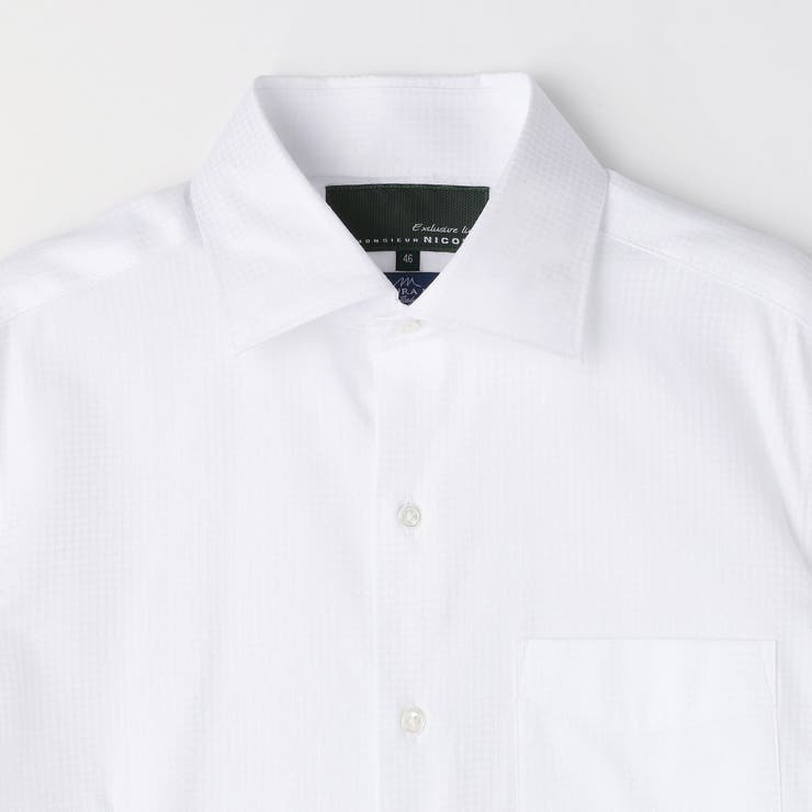 MONTI ホワイトドビー ドレスシャツ | NICOLE | 詳細画像15 