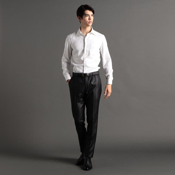 COOLMAX ヘリンボン ドレスシャツ | NICOLE | 詳細画像4 