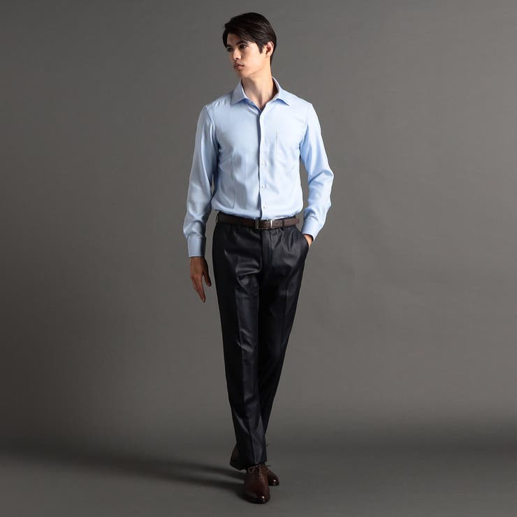 COOLMAX ヘリンボン ドレスシャツ | NICOLE | 詳細画像7 