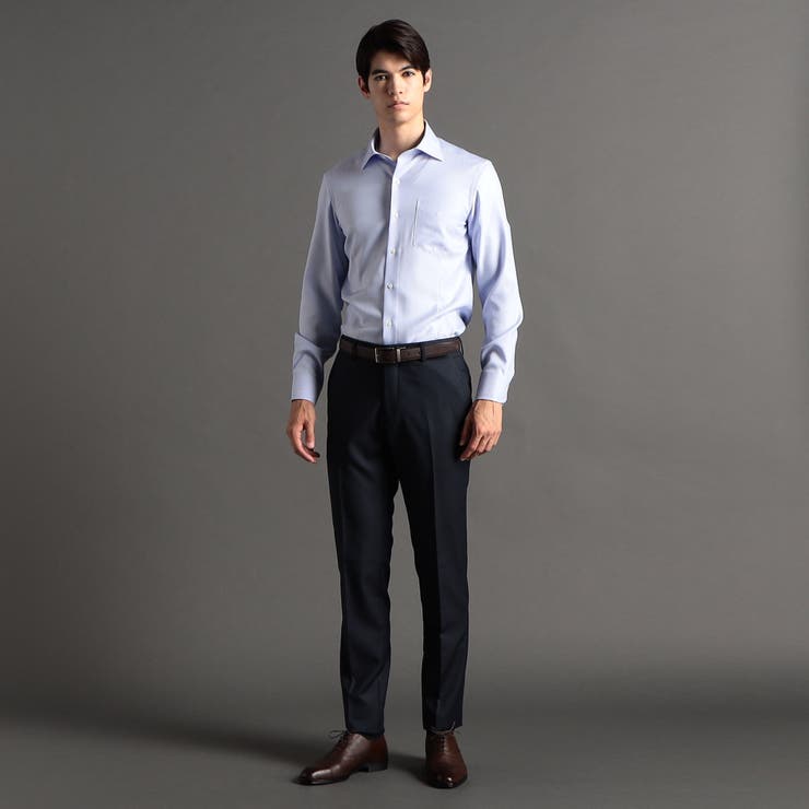 COOLMAX ヘリンボン ドレスシャツ | NICOLE | 詳細画像8 