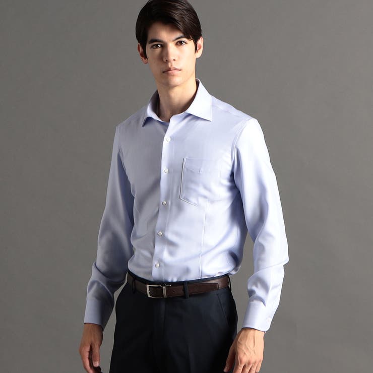 88ラベンダー | COOLMAX ヘリンボン ドレスシャツ | NICOLE