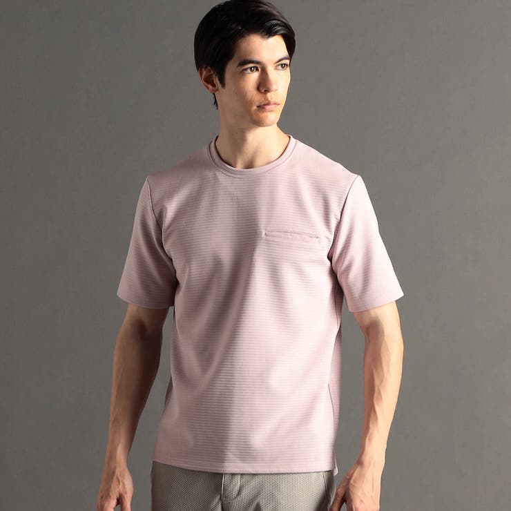 タックボーダー クルーネックTシャツ[品番：NICW0004349