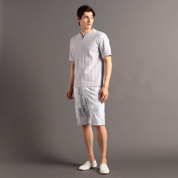 シャドーチェック キーネックTシャツ | NICOLE | 詳細画像4 