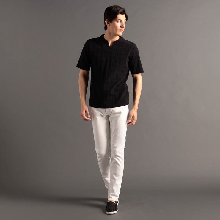 シャドーチェック キーネックTシャツ | NICOLE | 詳細画像5 