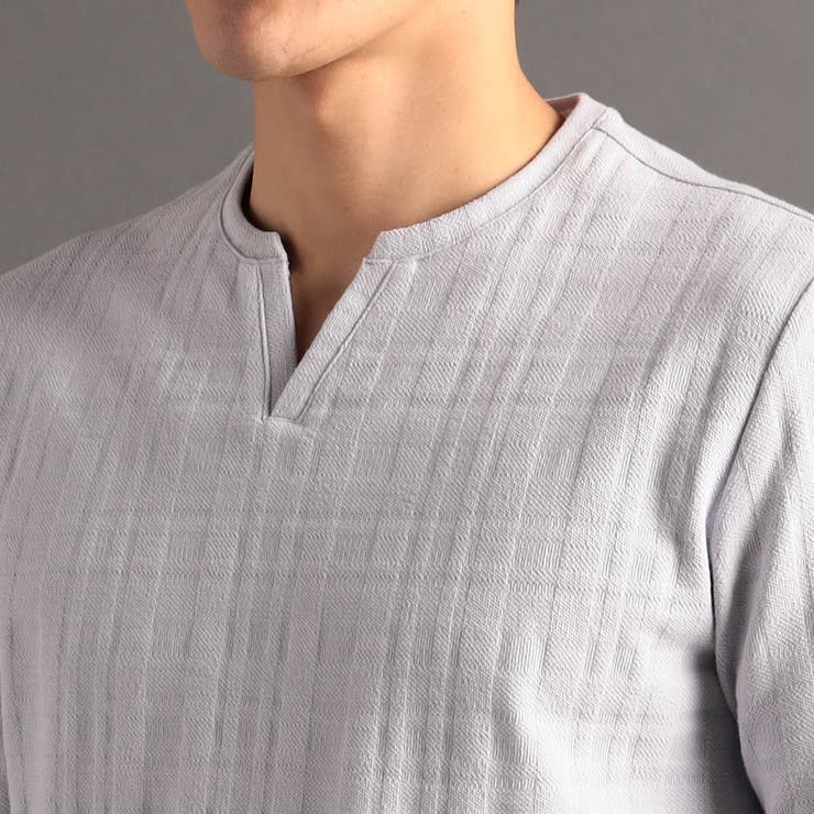 シャドーチェック キーネックTシャツ | NICOLE | 詳細画像8 