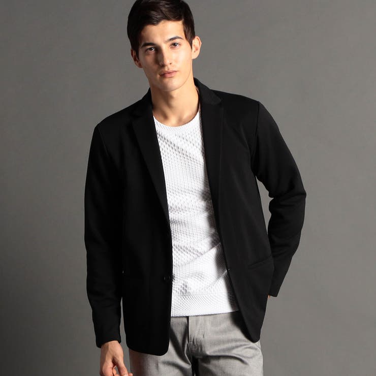 49ブラック | タックボーダー ジャケット | NICOLE