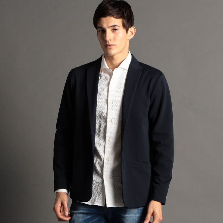 67ネイビー | タックボーダー ジャケット | NICOLE