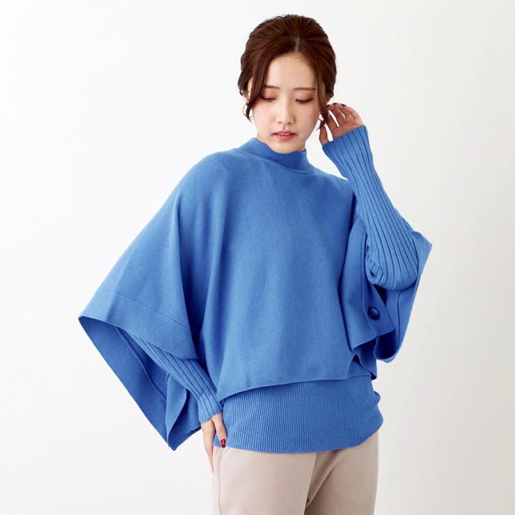 ニットスヌードポンチョ アンサンブル[品番：NICW0005211]｜NICOLE