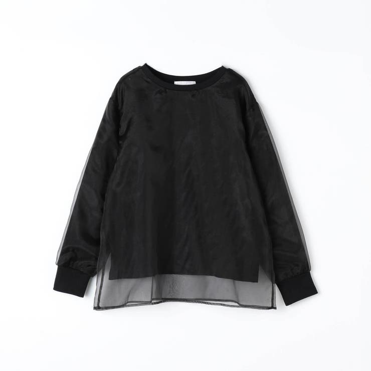 オーガンジー重ねロングスリーブTEE | NICOLE | 詳細画像4 