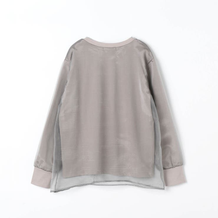 オーガンジー重ねロングスリーブTEE | NICOLE | 詳細画像5 