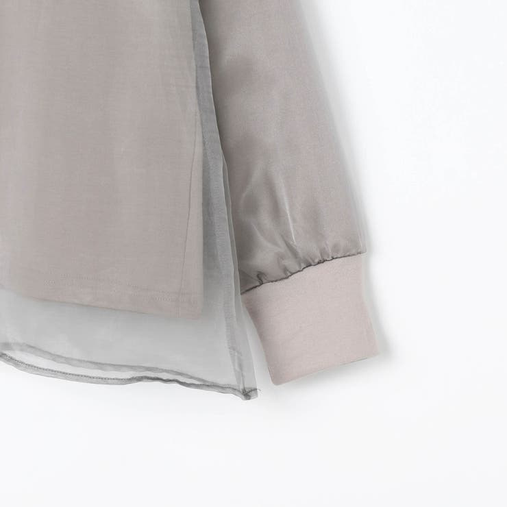 オーガンジー重ねロングスリーブTEE | NICOLE | 詳細画像7 