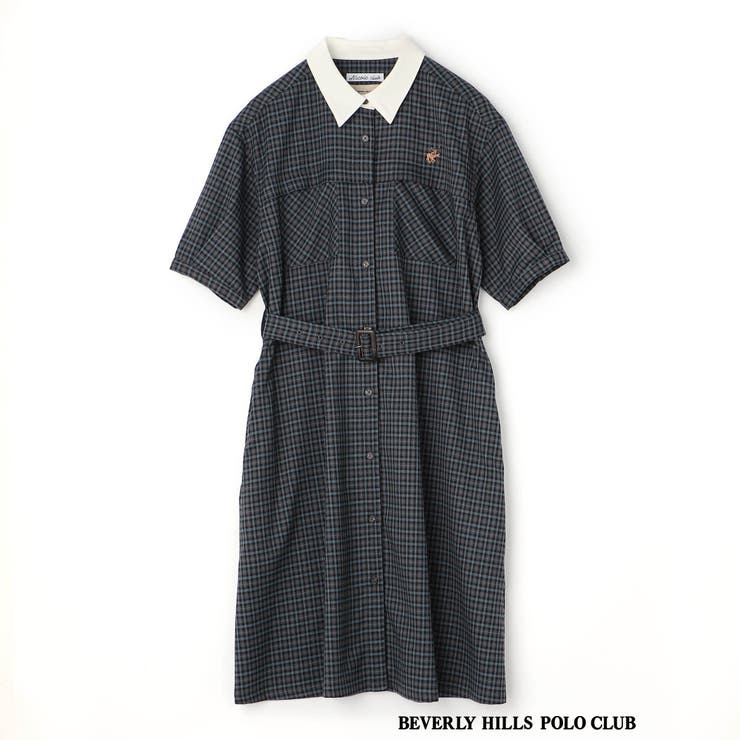 【国内正規総代理店アイテム】 ベルト付きクレリックワンピース[品番：NICW0005352]｜NICOLE レディースウェア