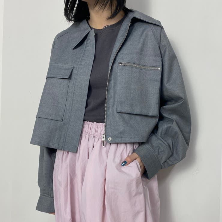 ラグランショートジャケット | NICOLE | 詳細画像1 