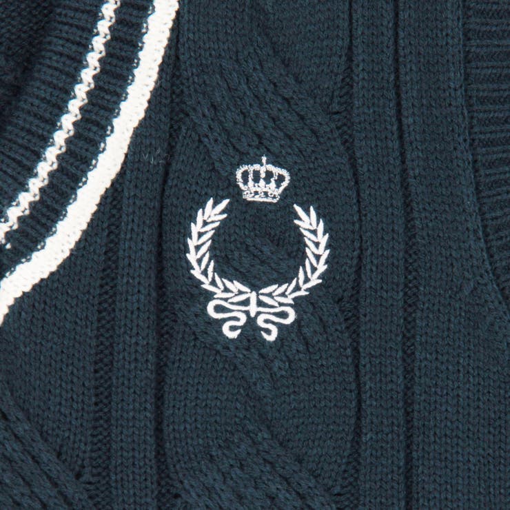 配色ケーブルニットベスト | NICOLE | 詳細画像10 