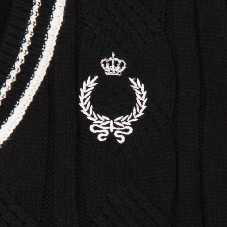 配色ケーブルニットベスト | NICOLE | 詳細画像11 