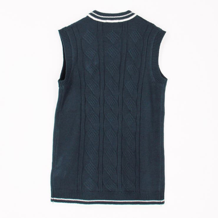 配色ケーブルニットベスト | NICOLE | 詳細画像5 