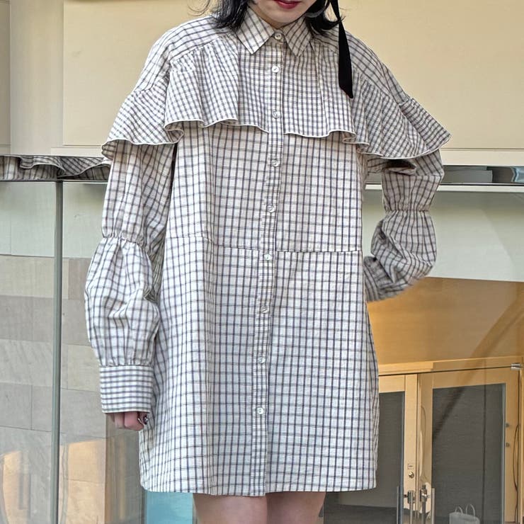 チェックフリルチュニック | NICOLE | 詳細画像10 