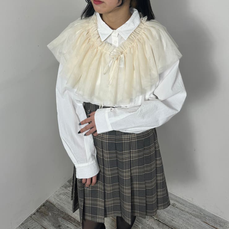 WEB限定チュールマルチウェイブラウス | NICOLE | 詳細画像14 