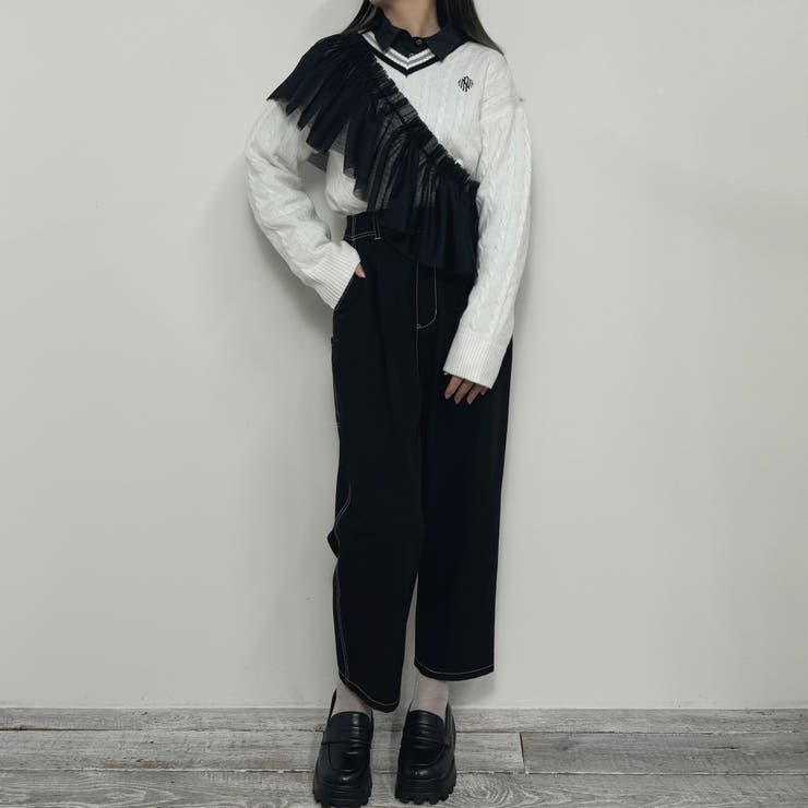 WEB限定チュールマルチウェイブラウス | NICOLE | 詳細画像17 