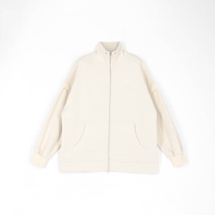 【新品未使用】ガルニエ　二枚衿スタンドジップアップカットソー スタンドカラージップアップスウェット[品番：NICW0005440]｜NICOLE