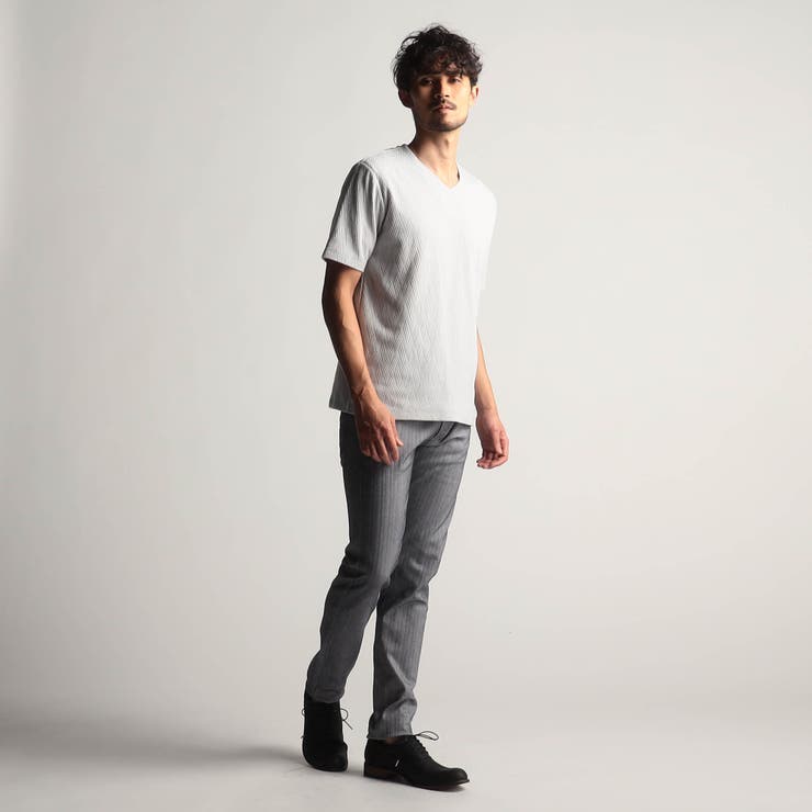 コーティングヘリンボン５ポケットパンツ | NICOLE | 詳細画像4 