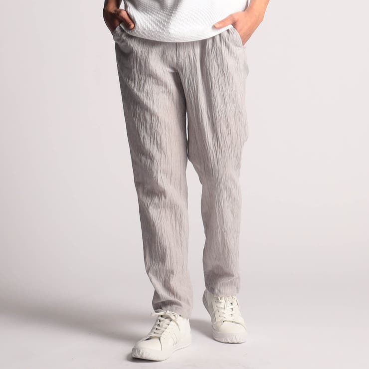 19ライトグレー | エステルクレープイージーパンツ | NICOLE