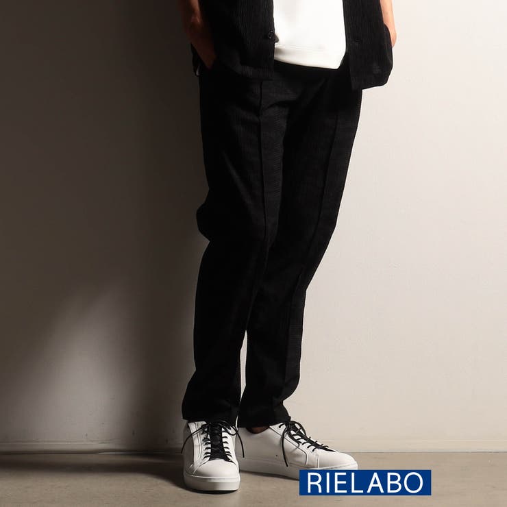 49ブラック | 【RIELABO】カモフラデザインイージーパンツ | NICOLE