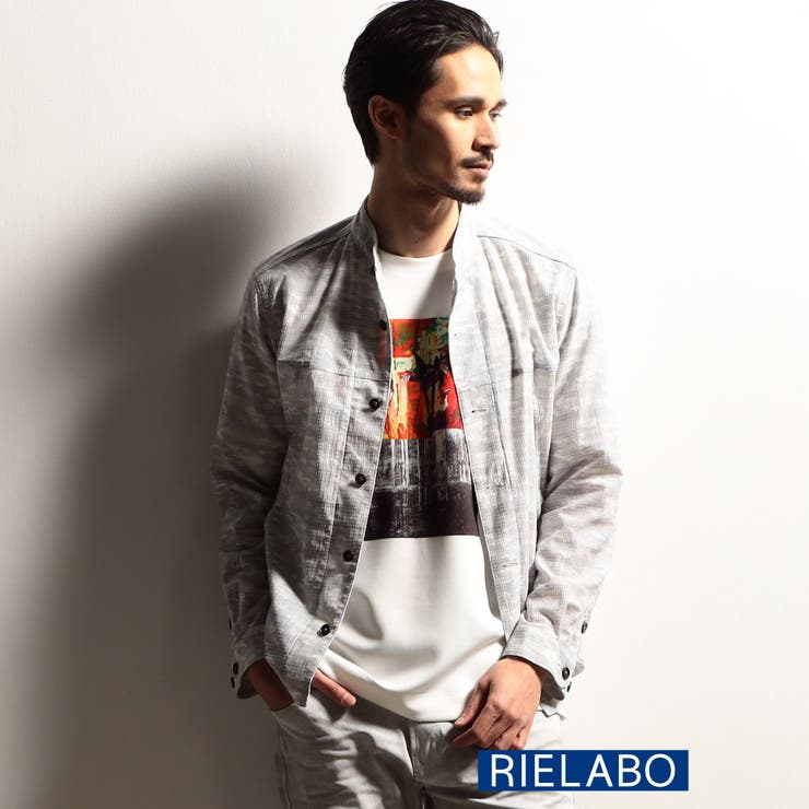 【RIELABO】カモフラデザインショートスタンドシャツ | NICOLE | 詳細画像1 