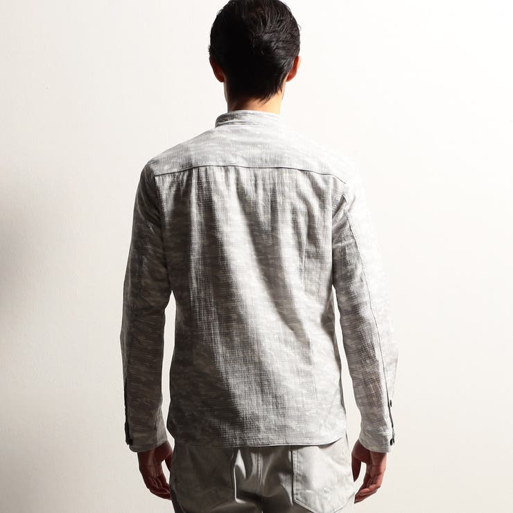 【RIELABO】カモフラデザインショートスタンドシャツ | NICOLE | 詳細画像5 