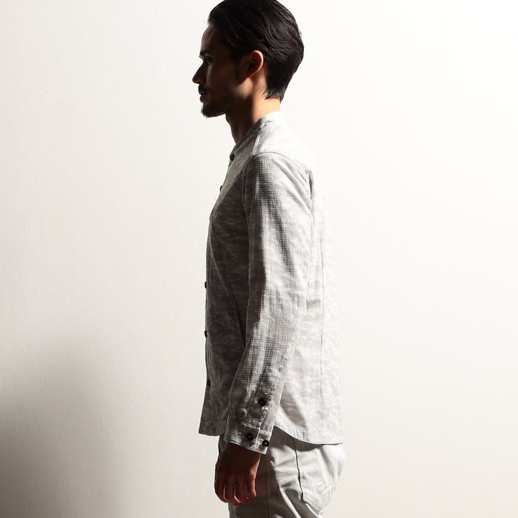 【RIELABO】カモフラデザインショートスタンドシャツ | NICOLE | 詳細画像6 