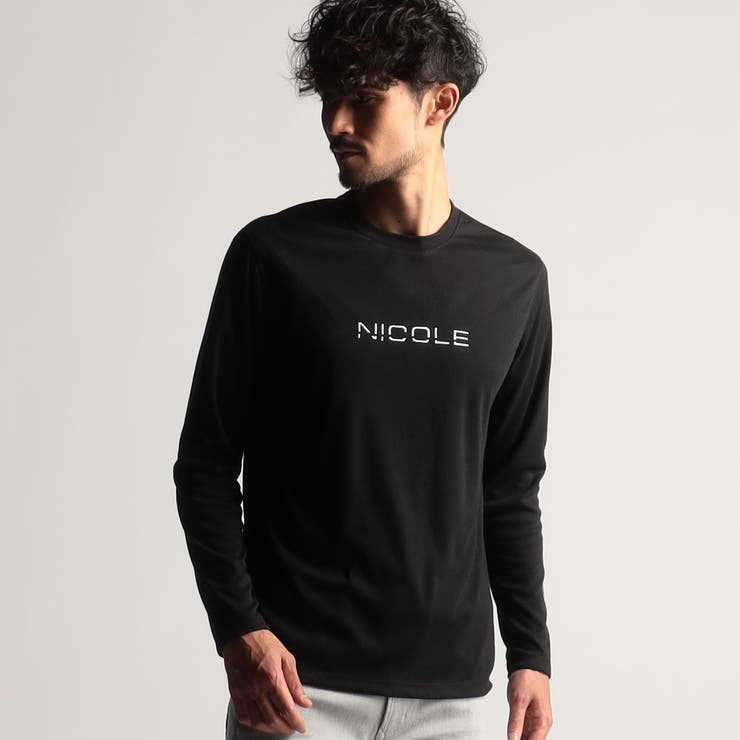 即決1300円　美品 MONSIEUR NICOLE  長袖 ロング Tシャツサイズ記載は46です