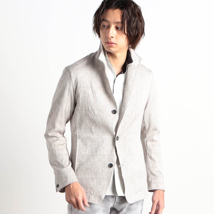 19ライトグレー | カラーコーティングジャカードカバーオール | NICOLE