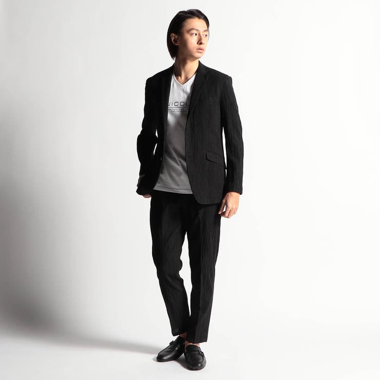 ヘリンボン柄楊柳イージーパンツ | NICOLE | 詳細画像2 