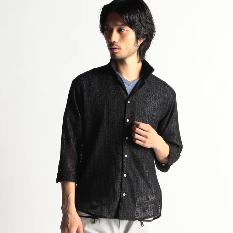 coco 中古 ラッセルノ RUSSELUNO メンズ 半袖シャツ 5(L) 黒×白