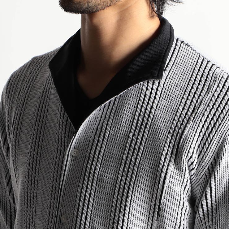 ブリスターストライプイタリアンカラーシャツ | NICOLE | 詳細画像6 