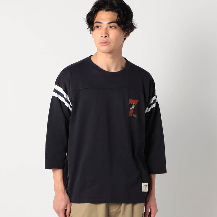 Collegiate Pacific7分袖フットボールＴシャツ[品番：NICW0005259