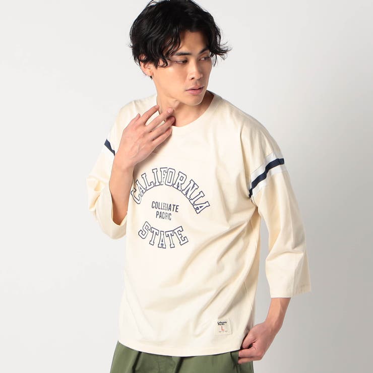 Collegiate Pacific7分袖フットボールＴシャツ[品番：NICW0005259