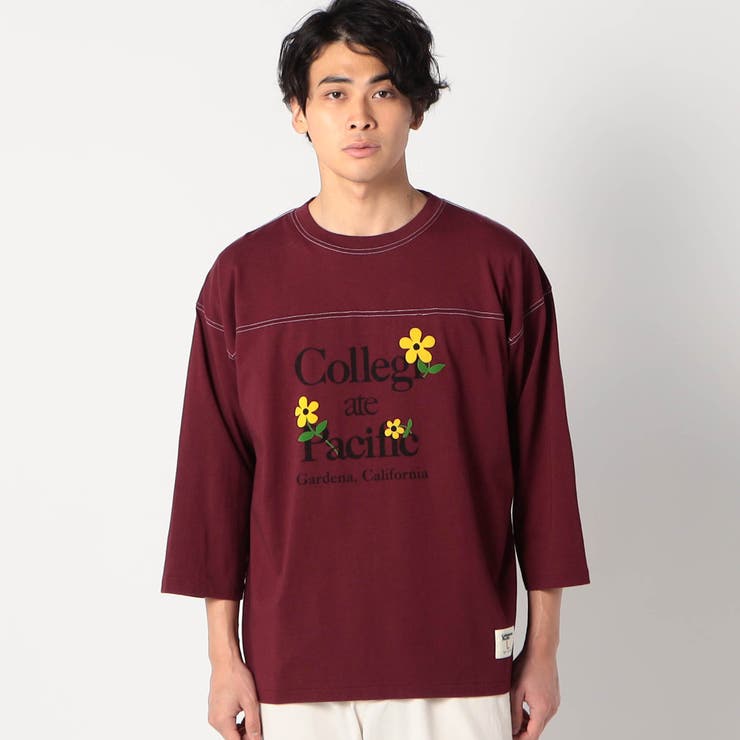 宅送 アパルトモン Americana フットボールTシャツ ボルドー | www