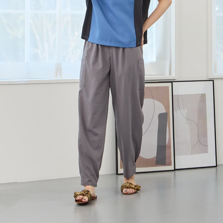 白　グレー　スラックス レディース パンツ　NICOLE SPORTS 白 グレー スラックス レディース パンツ NICOLE SPORTS
