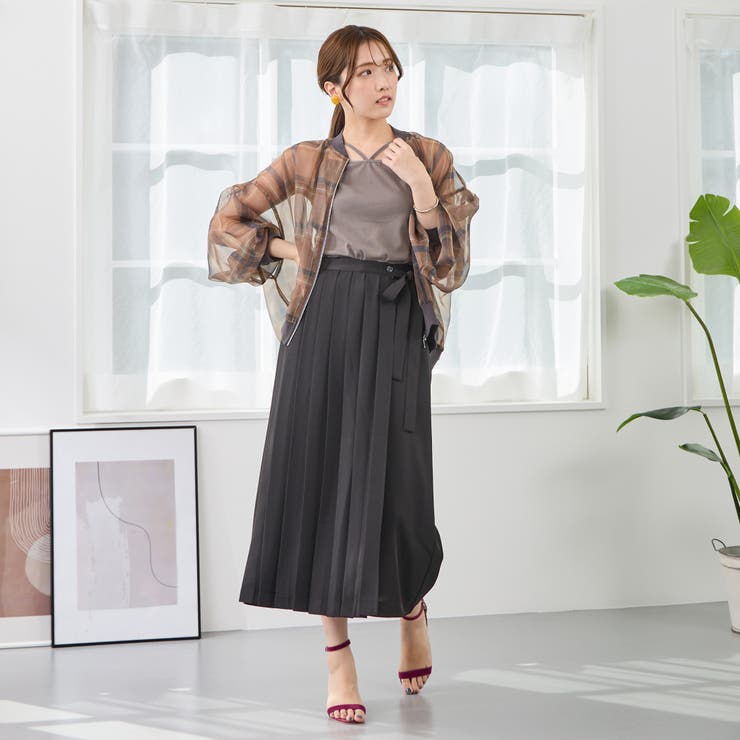 プリーツラップパンツ | NICOLE | 詳細画像6