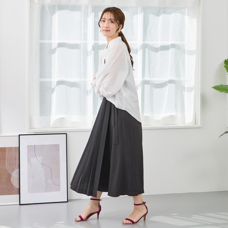 プリーツラップパンツ | NICOLE | 詳細画像7